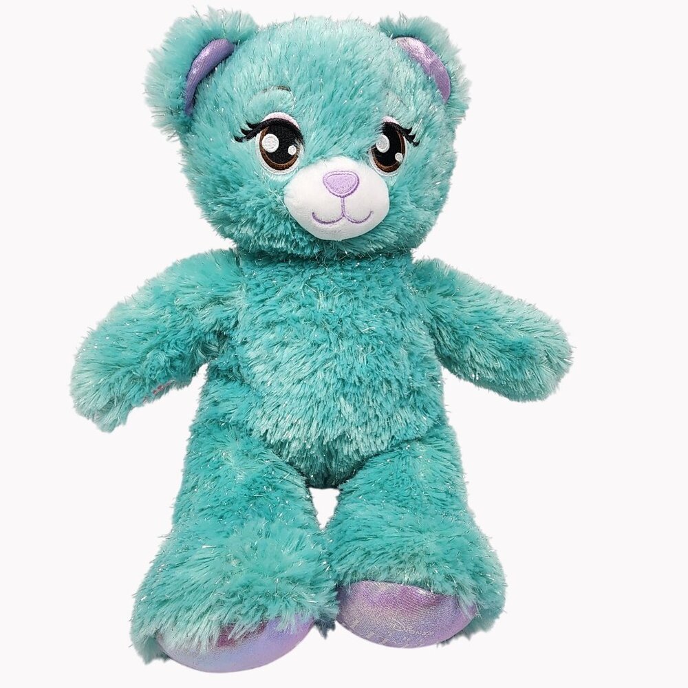 Build-A-Bear Disney Little Mermaid Ariel Plush Teddy Bear 14in Sparkle Fur